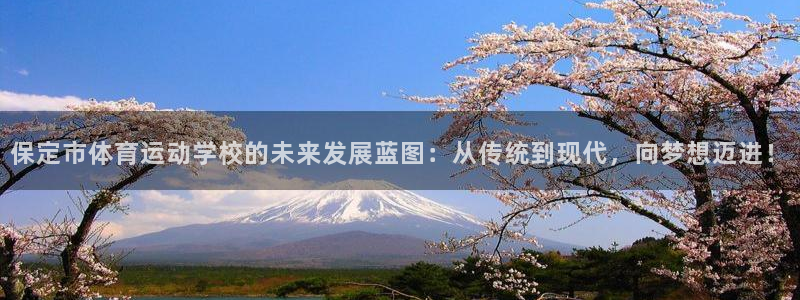 球速体育：保定市体育运动学校的未来发展蓝图：从传统到现代，向梦想迈进！